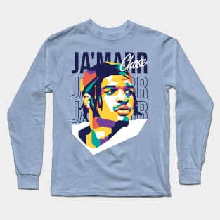 Ja'marr Chase on WPAP art 2 Long Sleeve T-Shirt